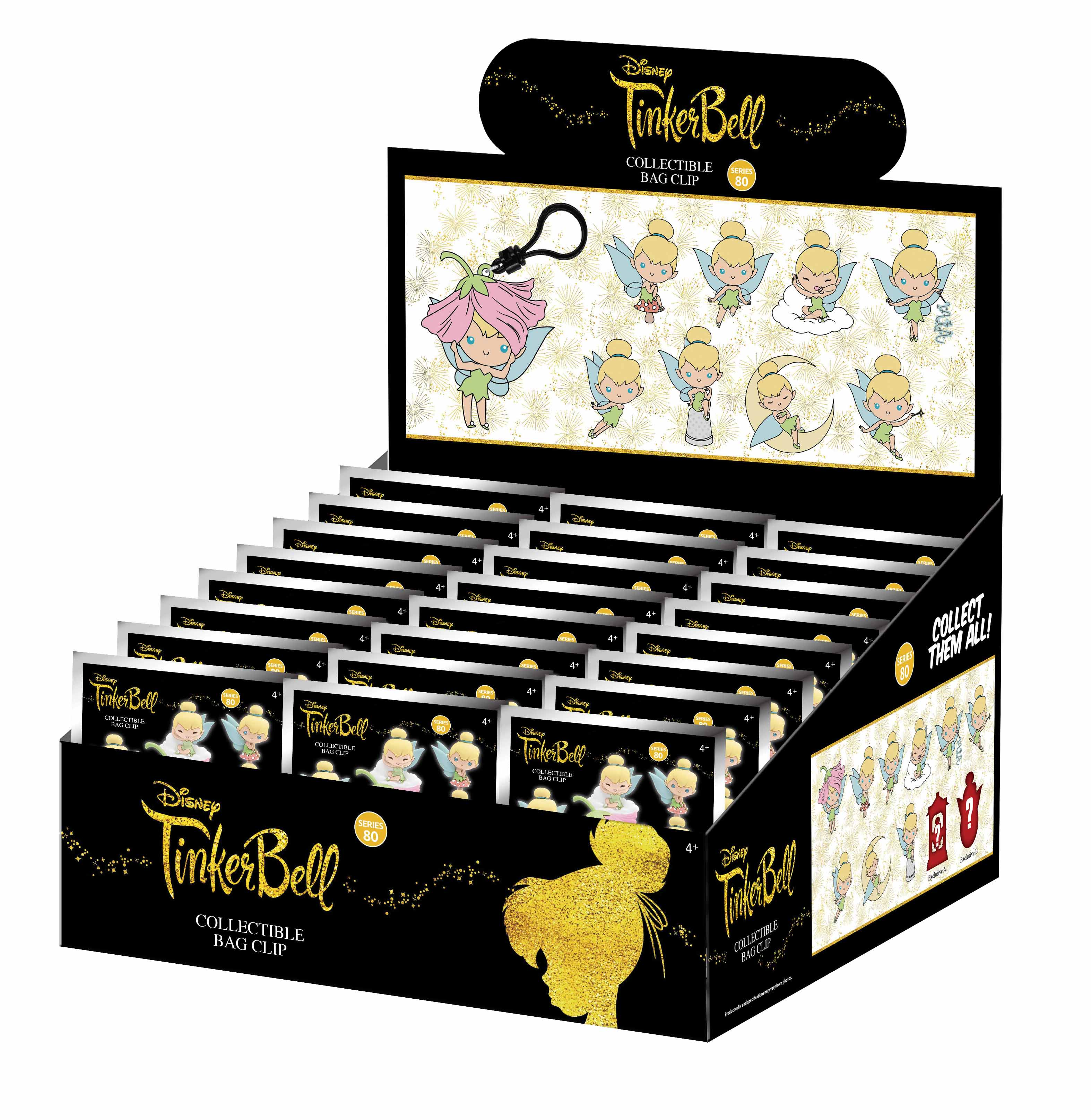 TINKER BELL - Series 81 - 3D Foam Bag Clip (Display 24 Pcs)