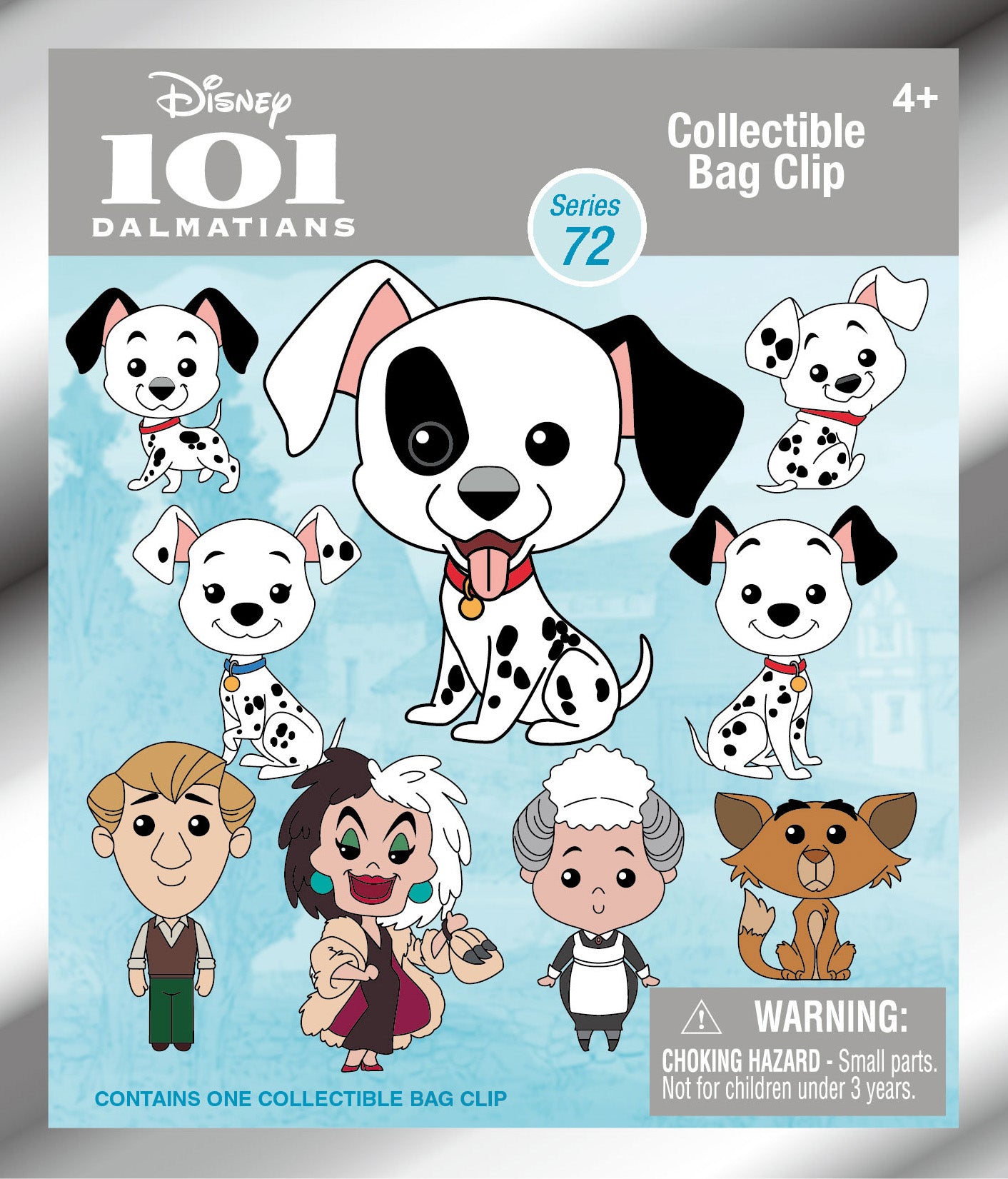 101 DALMATIANS - Series 72 - 3D Foam Bag Clip (Display 24 Pcs)