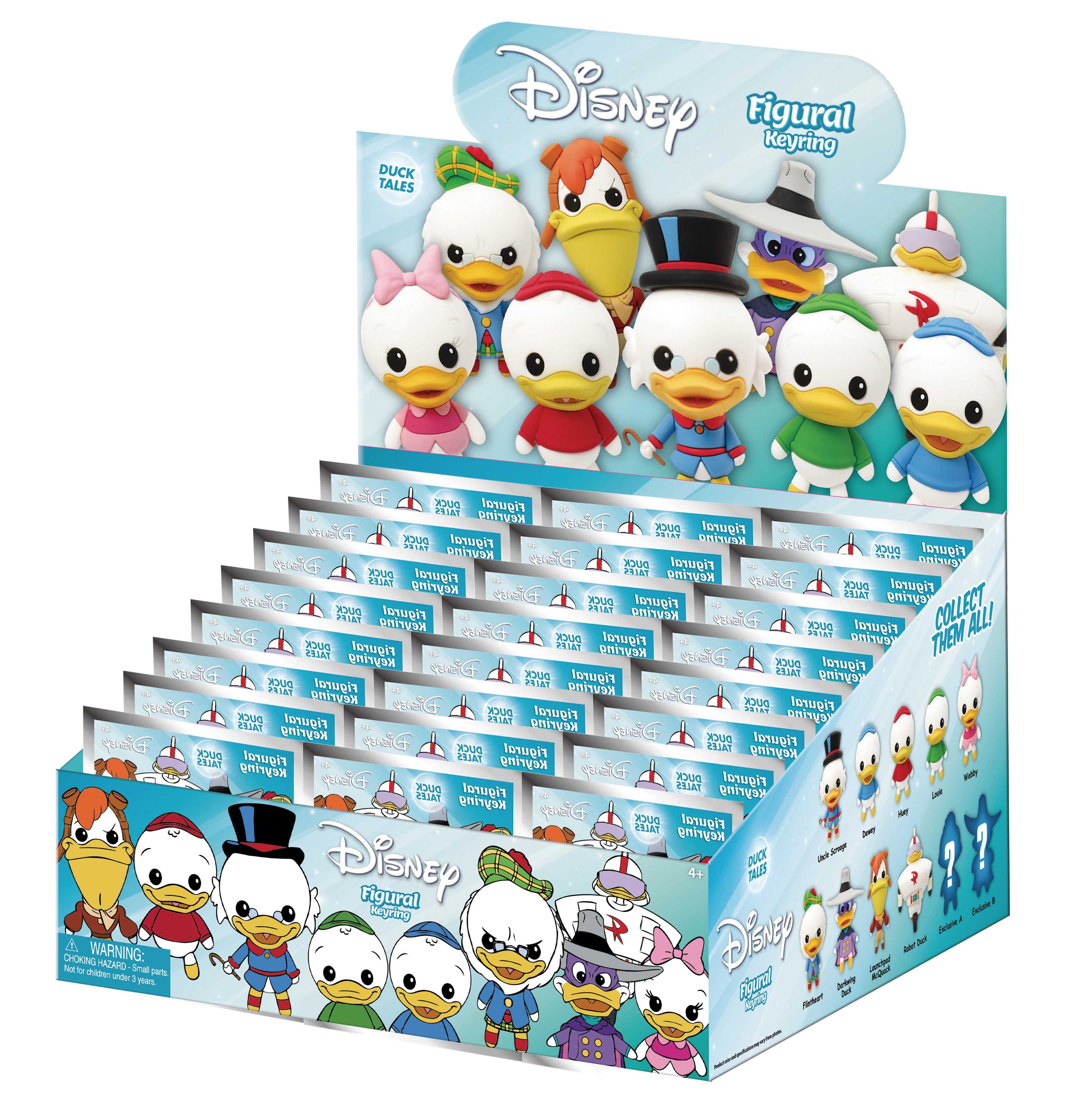 DUCK TALES - Series 1 - 3D Foam Bag Clip (Display 24 Pcs)