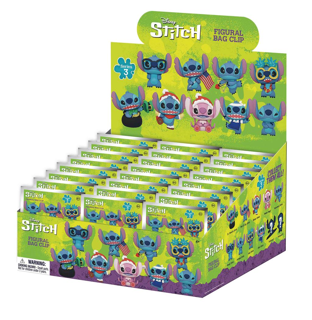 DISNEY - Stitch Series 3 - 3D Foam Bag Clip (Display 24 Pcs)