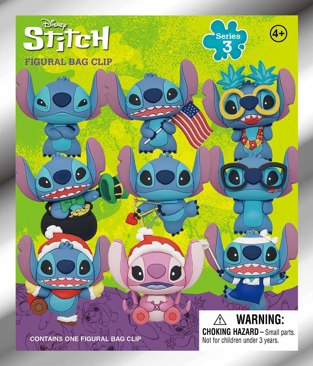 DISNEY - Stitch Series 3 - 3D Foam Bag Clip (Display 24 Pcs)