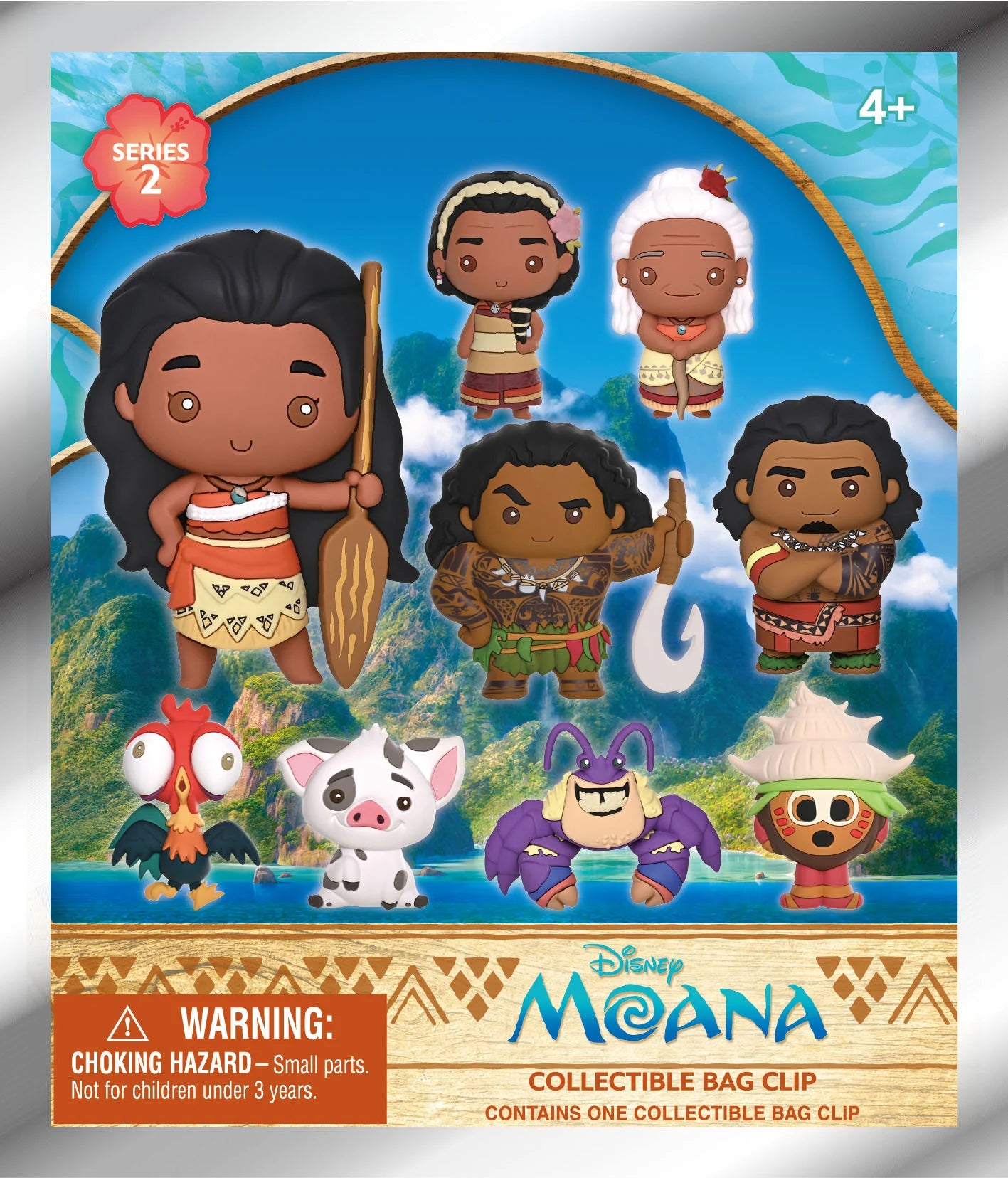 MOANA - Series 2 - 3D Foam Bag Clip (Display 24 Pcs)