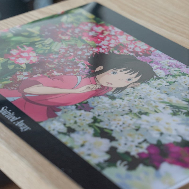 SPIRITED AWAY - Among the flowers - A4 Size Clear Poster 305x220mm