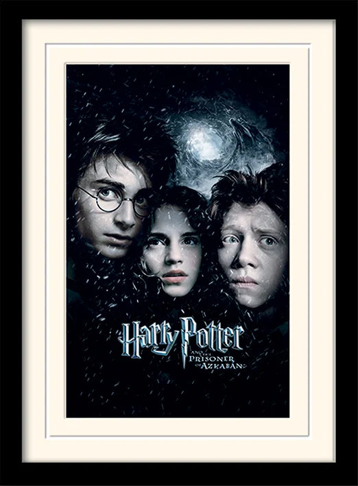 HARRY POTTER – Aufgezogener und gerahmter 30 x 40-Druck – Gefangener von Askaban