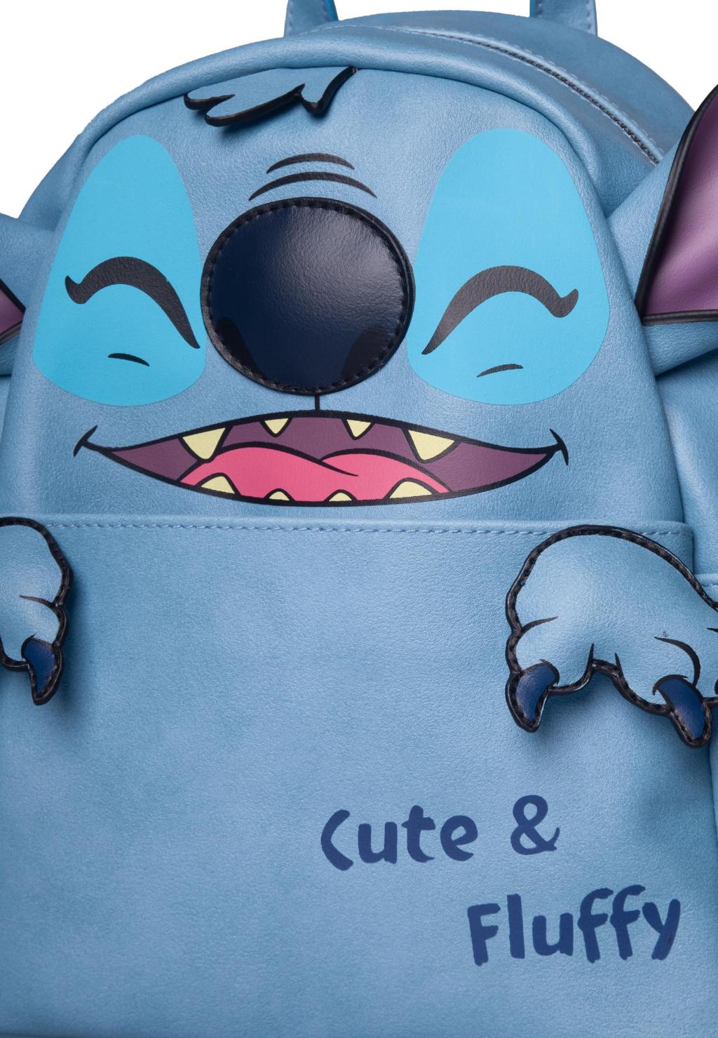 STITCH - Cute & Fluffy - Novelty Backpack