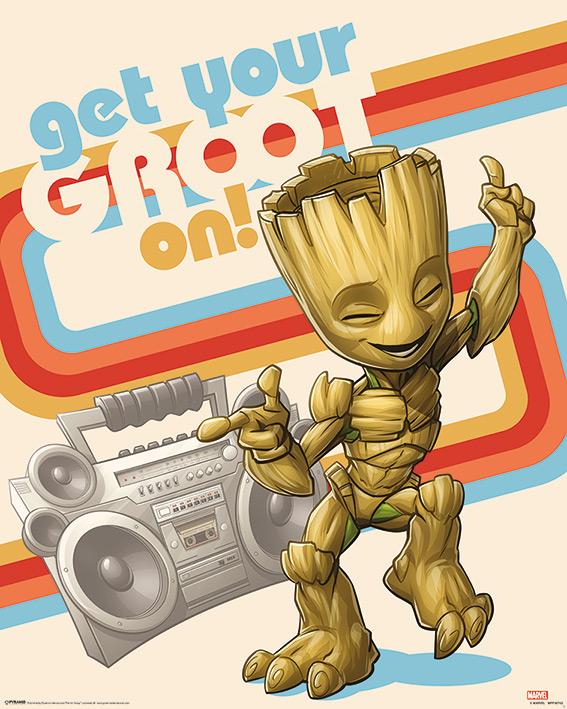MARVEL - Mini Poster 40X50 - Guardian of the Galaxy Get Your Groot On