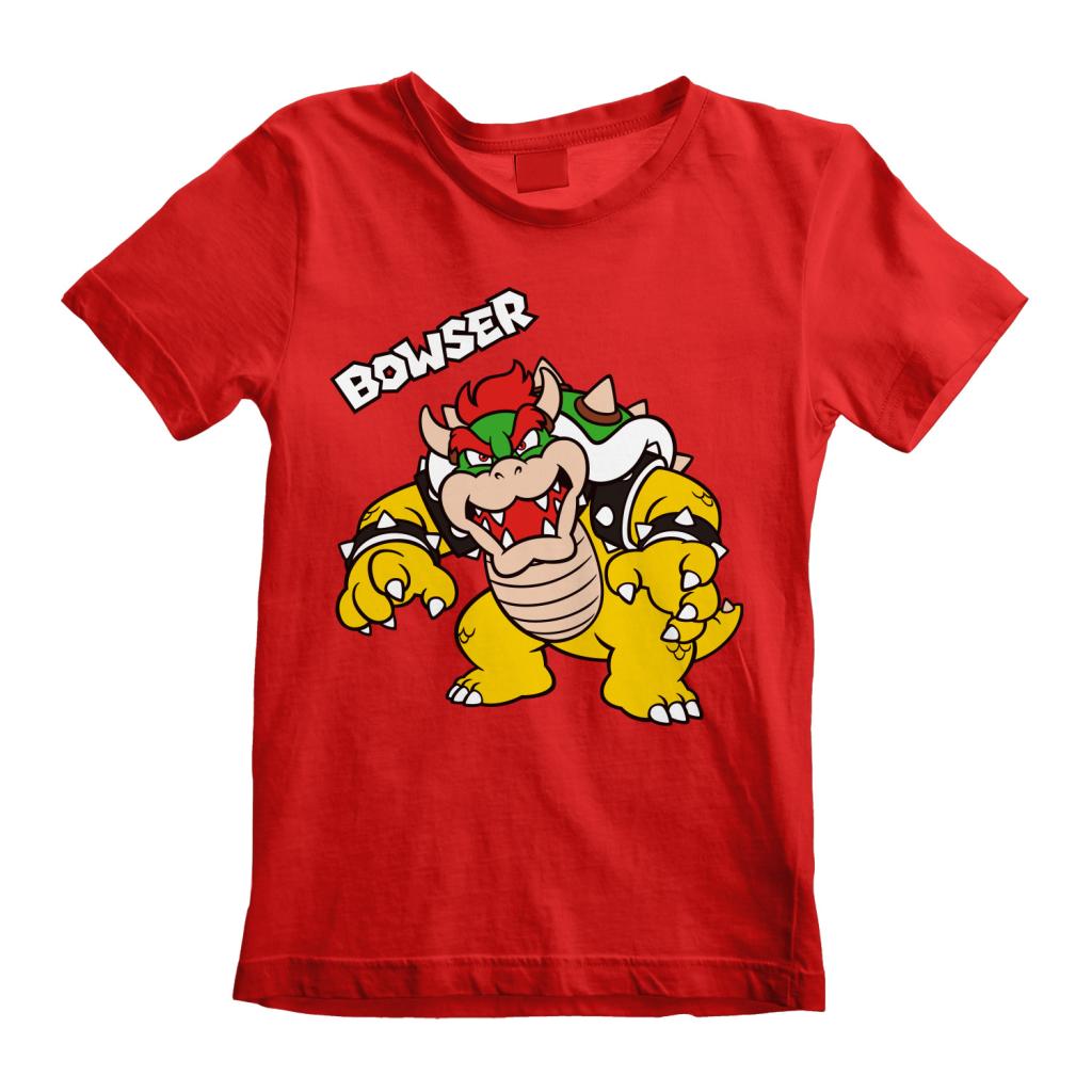 SUPER MARIO - Bowser Text - Kids T-Shirt (3-4 Y)