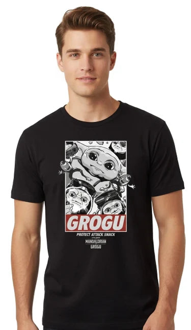 MANDALORIAN & GROGU - Protect Attack Snack - T-Shirt (M)