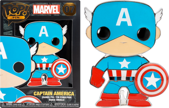 MARVEL - Pop Large Enamel Pin N° 07 - Captain America