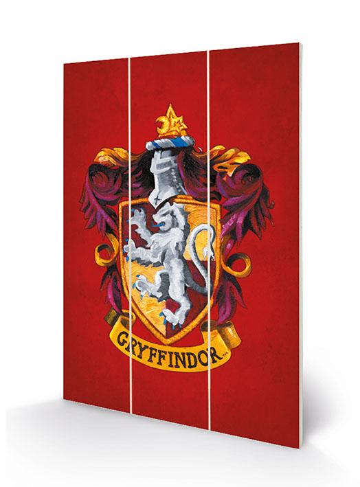 HARRY POTTER - Gryffindor Crest - Wood Print 20x29.5
