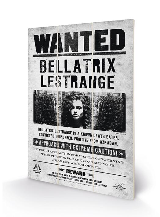 HARRY POTTER - Wood Print 20x29.5 - Bellatrix Wanted