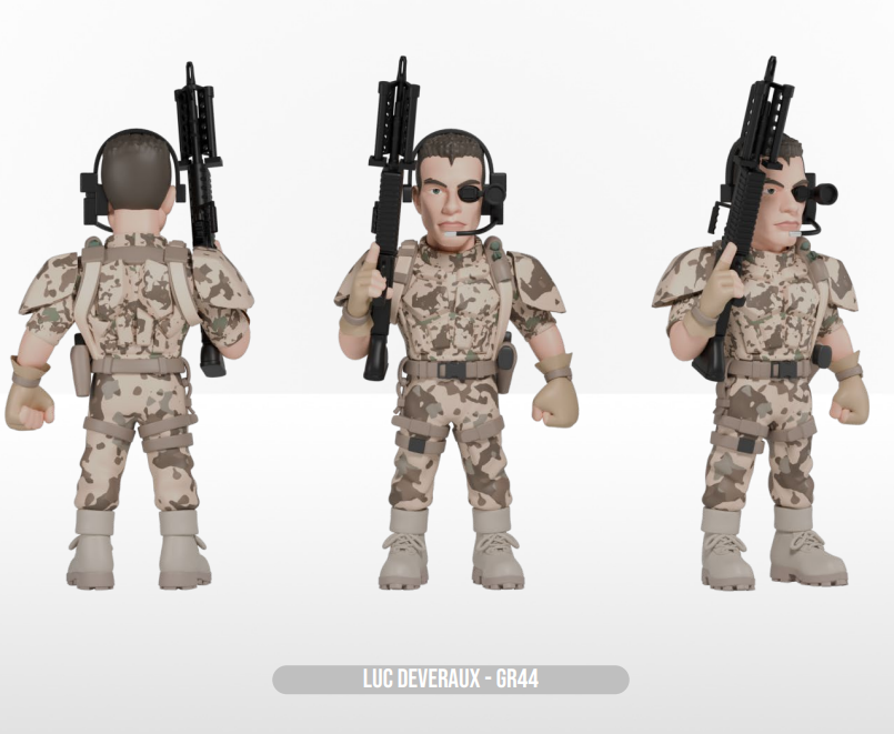 UNIVERSAL SOLDIER - Luc Deveraux - Figure Minix 12cm