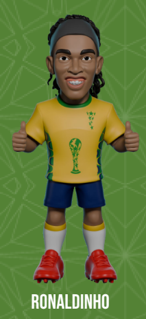 BRAZIL - Ronaldinho - Figure Minix World Legends Cup 12cm