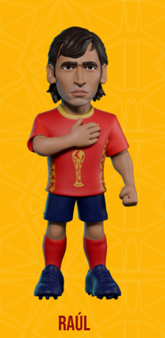 SPAIN - Raul - Figure Minix World Legends Cup 12cm