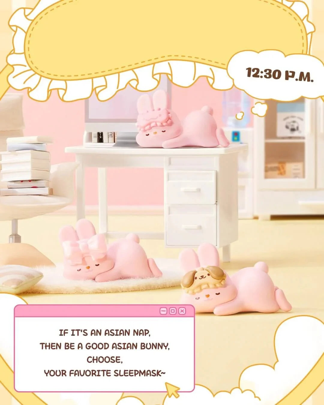 MOMO BUNNY - 24h Life Diary Series - Blind Box 4 Figure set