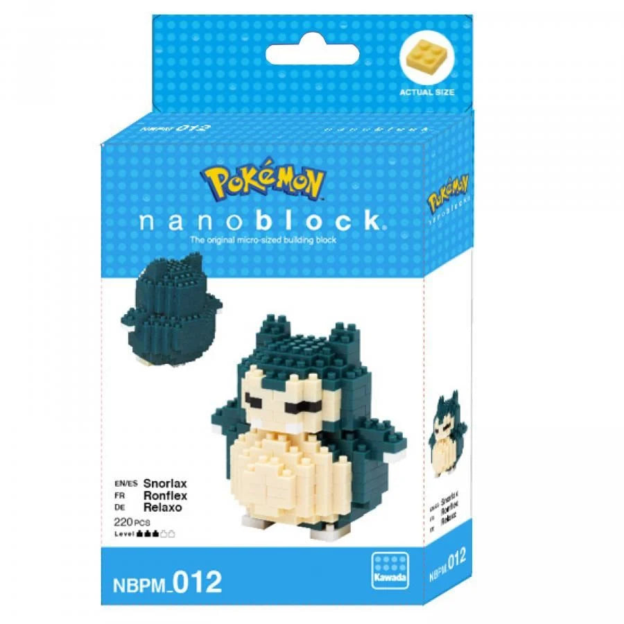 POKEMON - Snorlax - Figure Nanoblock 10cm