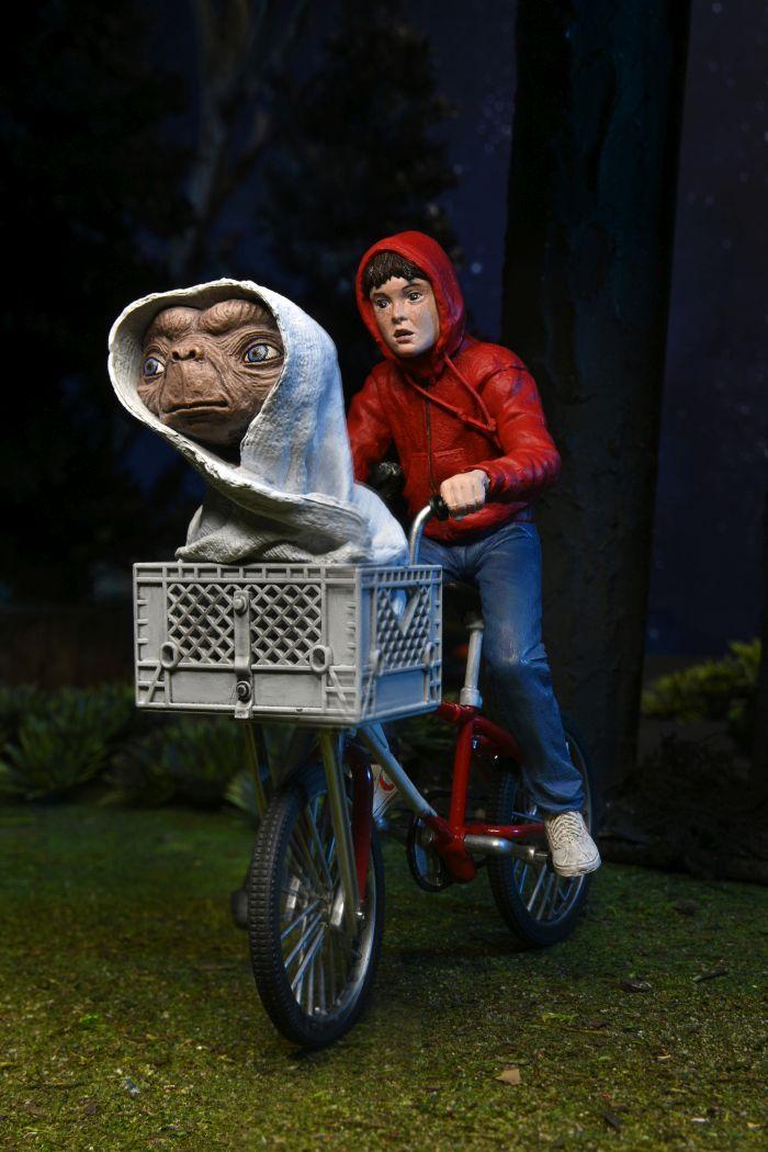 ET – Elliot und ET auf dem Fahrrad – Figur 40. Jahrestag 18 cm