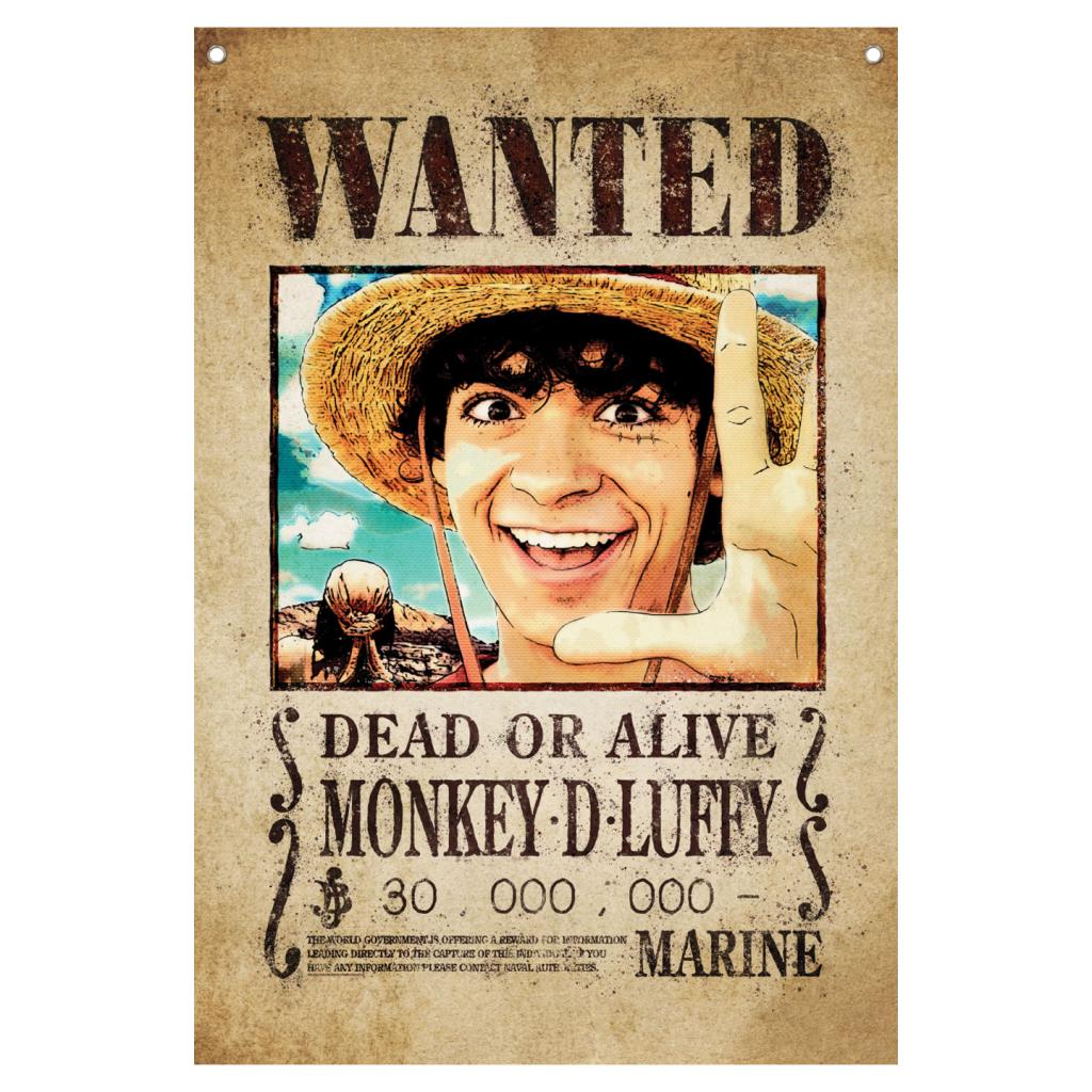 ONE PIECE NETFLIX - Wanted - Wall Banner '125 x 85 cm'