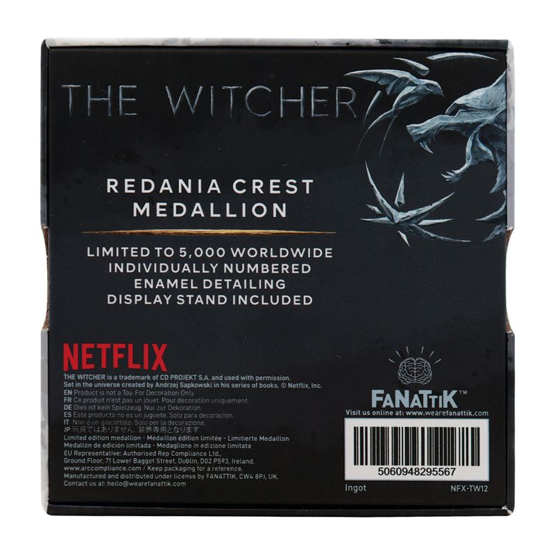 THE WITCHER - Redania Crest - Limited Edition Medaillon