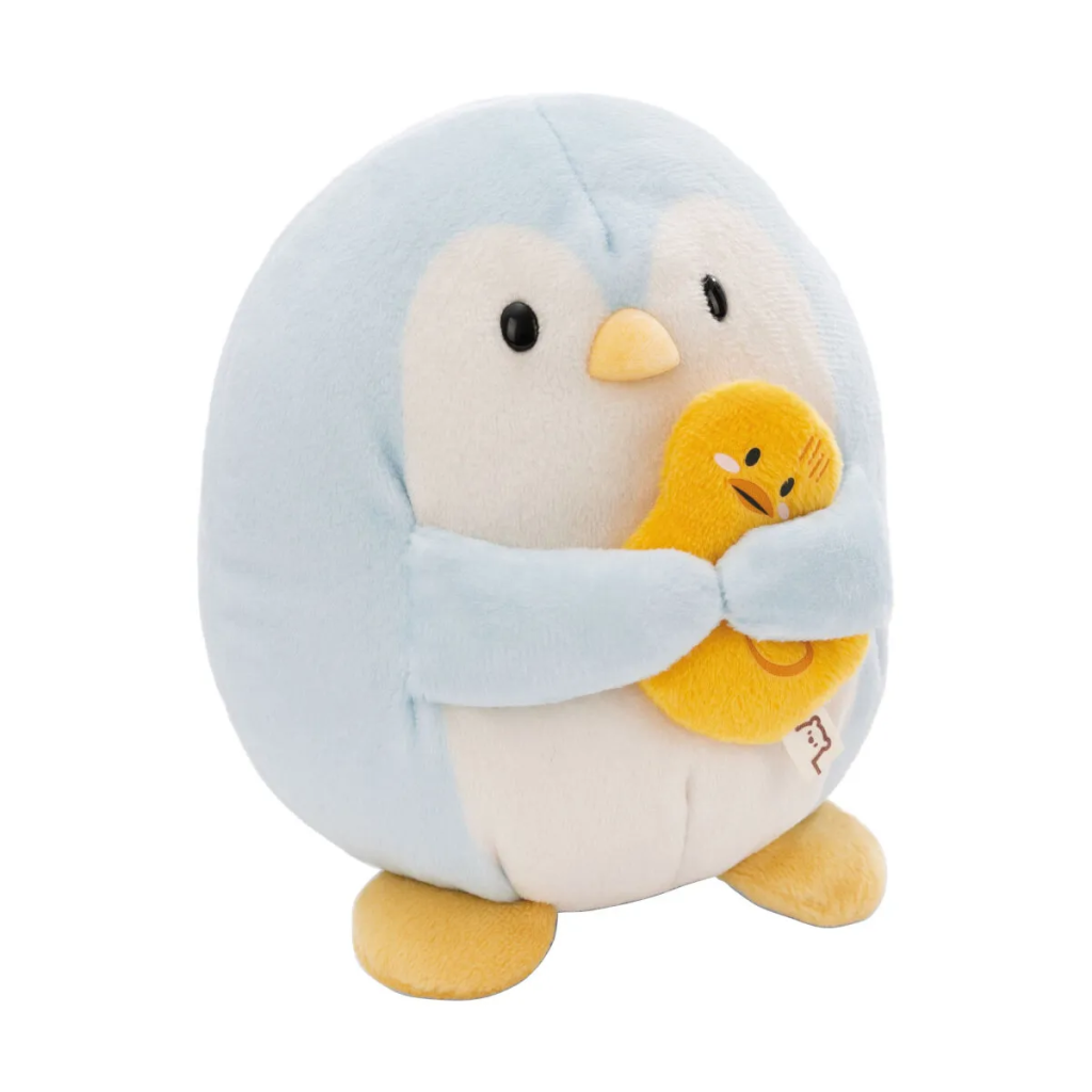 SUPER MOCHIE - Pingouin Waddle avec canard - Peluche 16cm