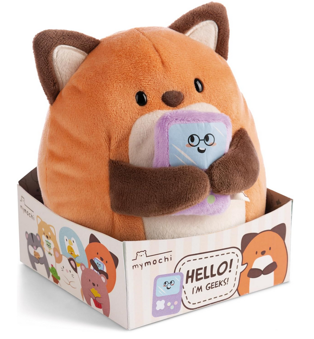 SUPER MOCHIE - Renard Geeks avec jeux video - Peluche 16cm