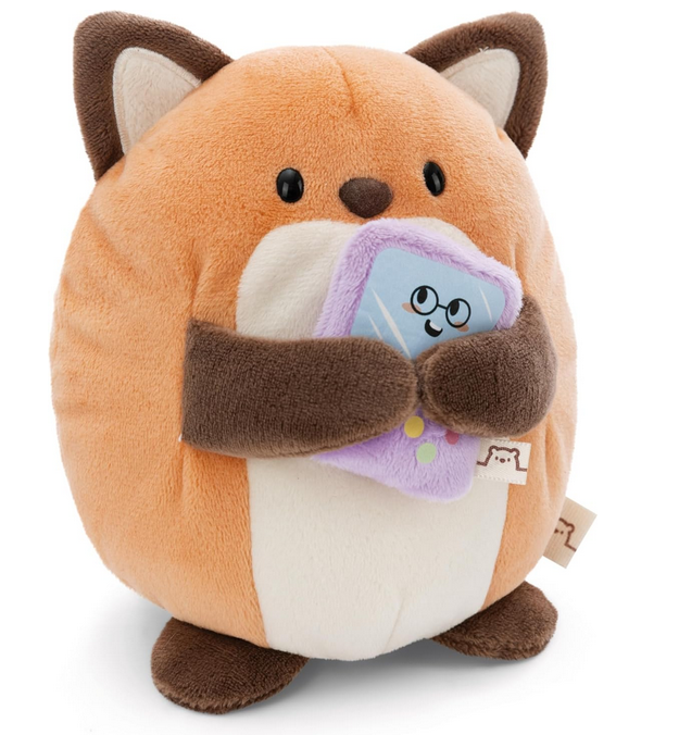 SUPER MOCHIE - Renard Geeks avec jeux video - Peluche 16cm
