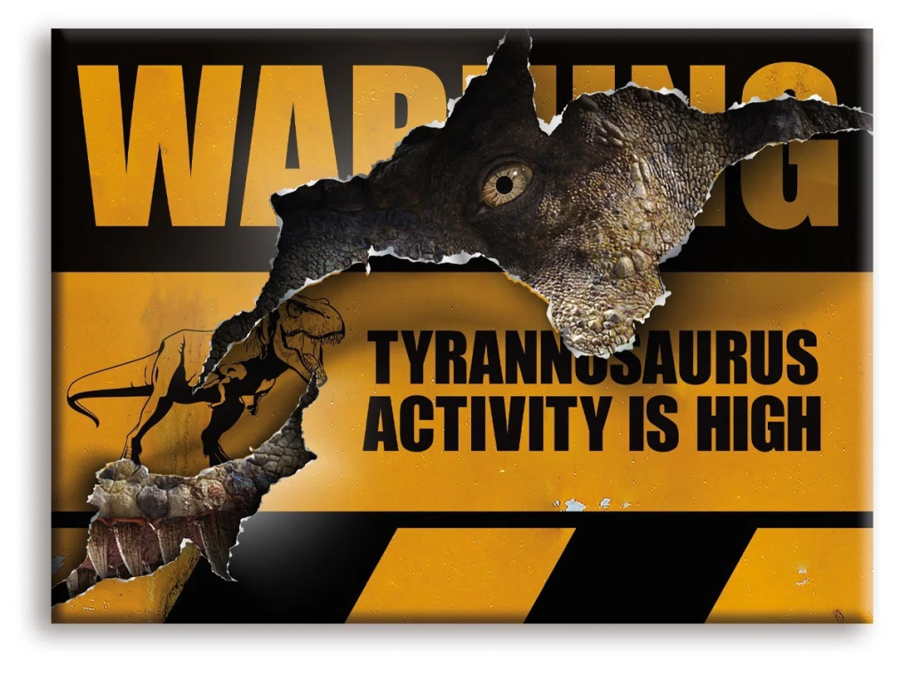 JURASSIC WORLD - T-Rex Sign - Magnet 6.3x8.9cm