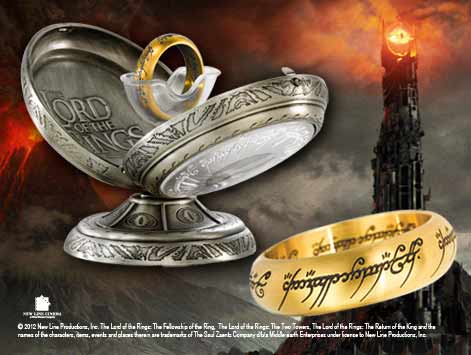 LORD OF THE RINGS - One Ring Stainless Steel - Size US 14 FR 72.7