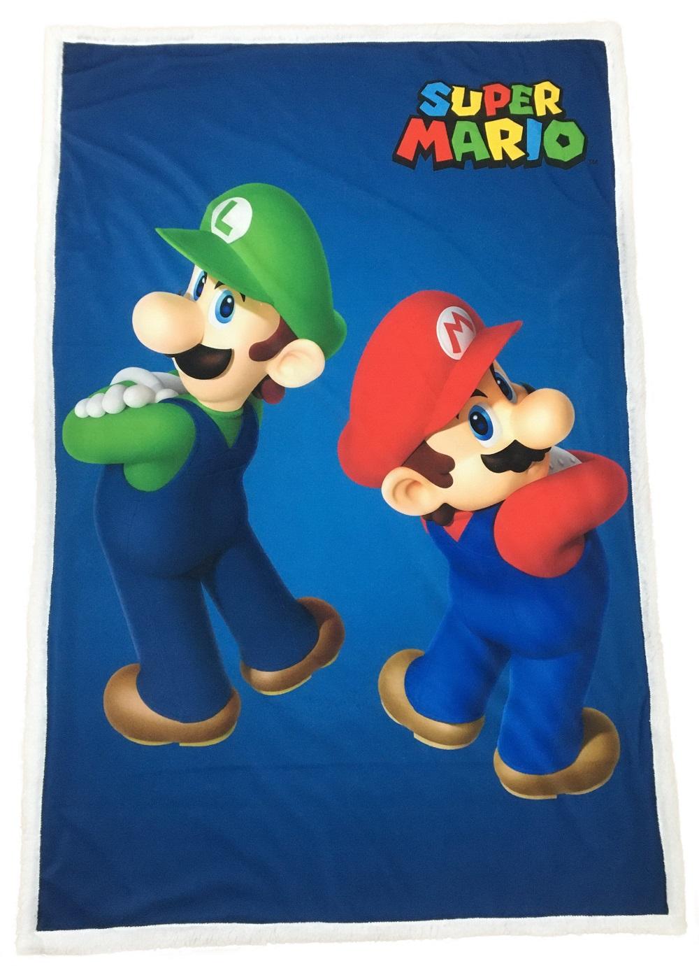 SUPER MARIO - Mario & Luigi - Sherpa '100X150cm'