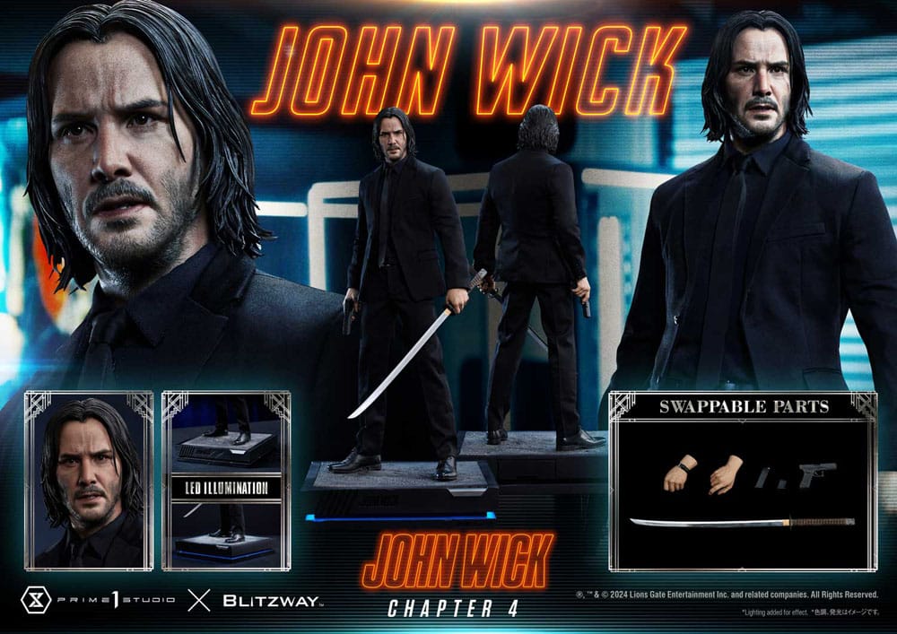 JOHN WICK 4 - John Wick - Statue Premium Masterline Series 54cm