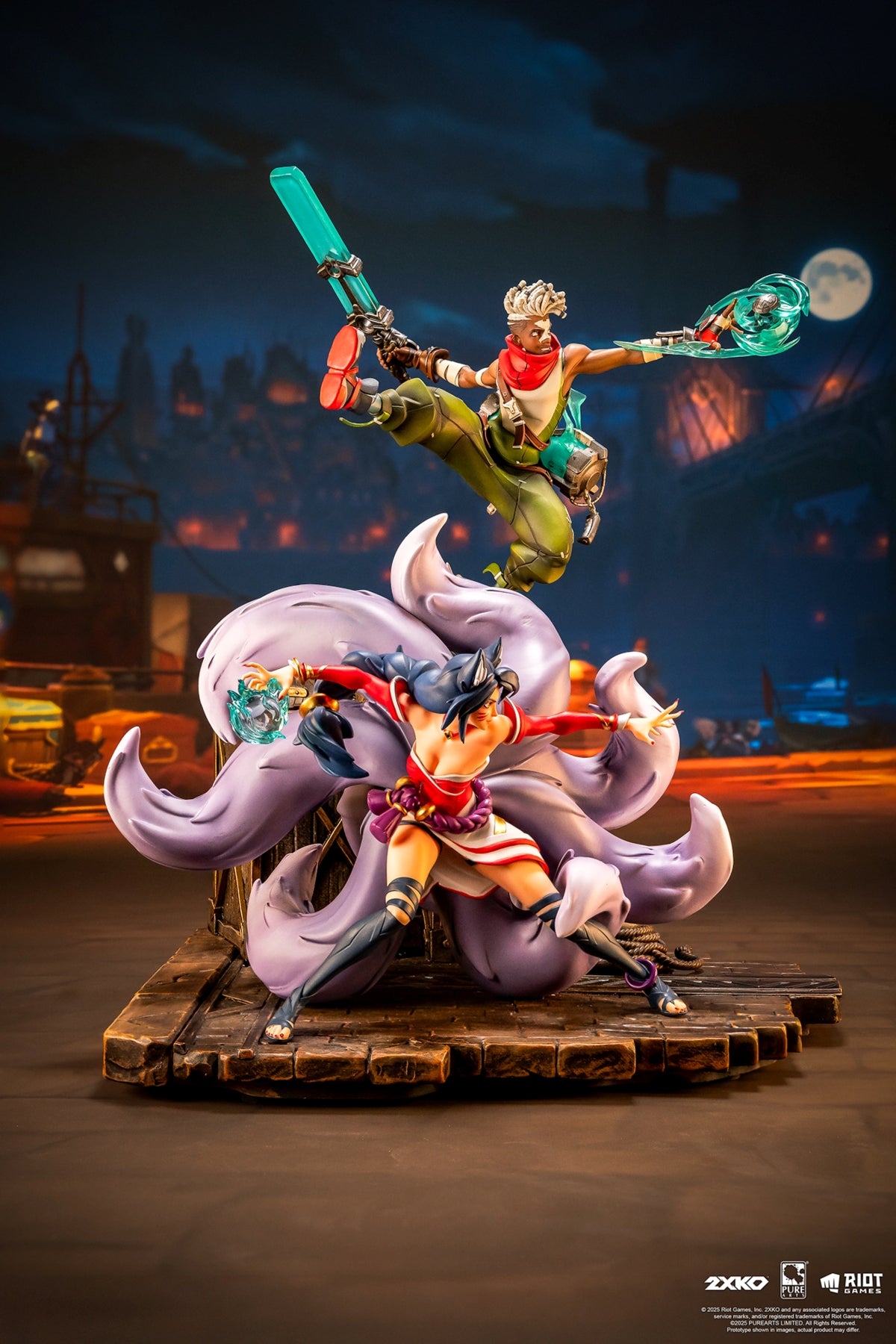 LEAGUE OF LEGENDS - Ekko & Ahri - Statue Diorama 1/10 30cm