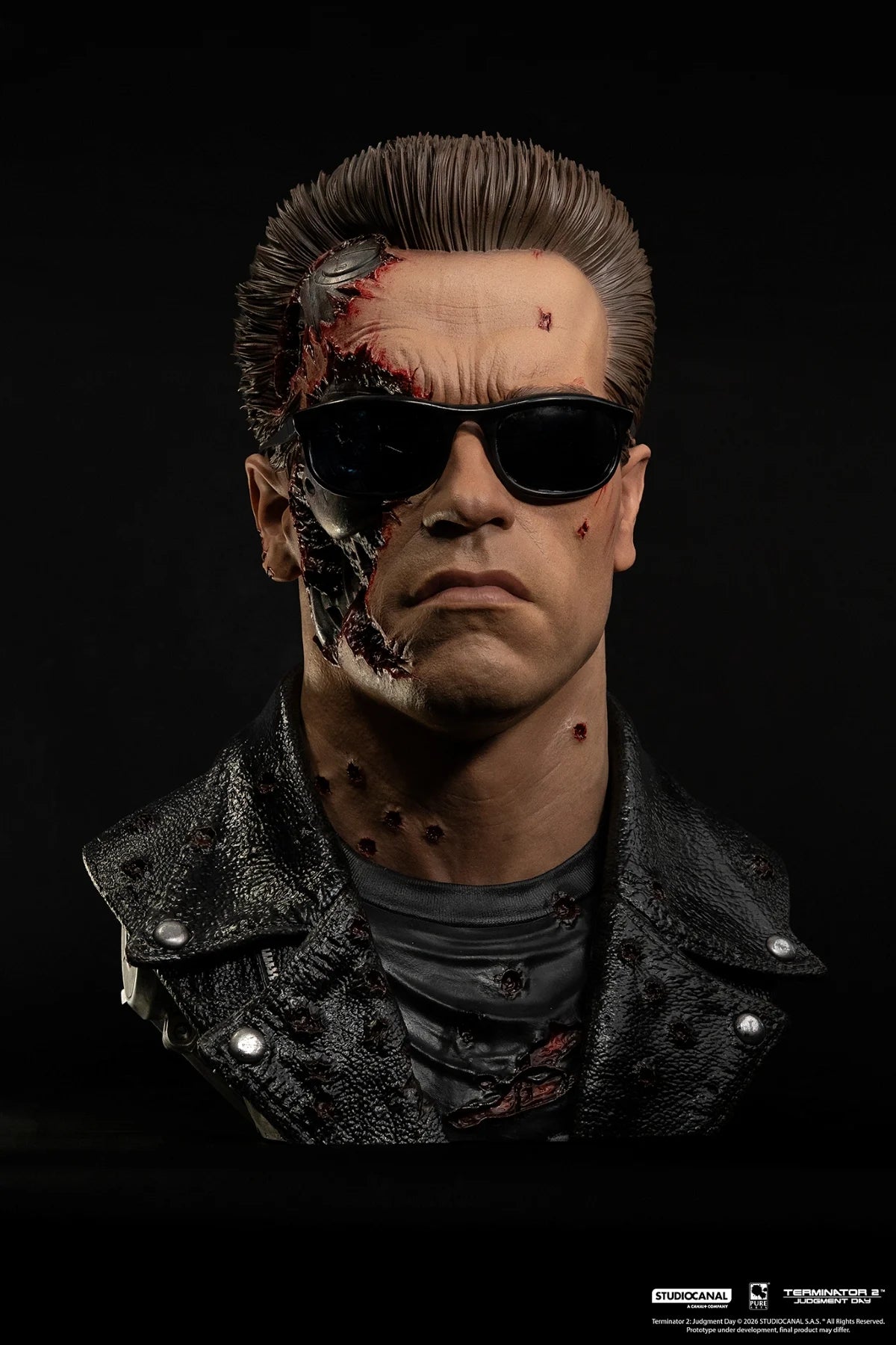 TERMINATOR 2 - T-800 Model 101 Battle Damaged -Scale Art Mask 1/1 47cm