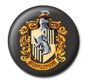 HARRY POTTER – Buntes Wappen Hufflepuff – Anstecker, 25 mm