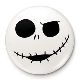 NIGHTMARE BEFORE CHRISTMAS - Jack Skull - Button Badge 25mm