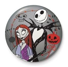 NIGHTMARE BEFORE CHRISTMAS - Jack & Sally - Button Badge 25mm