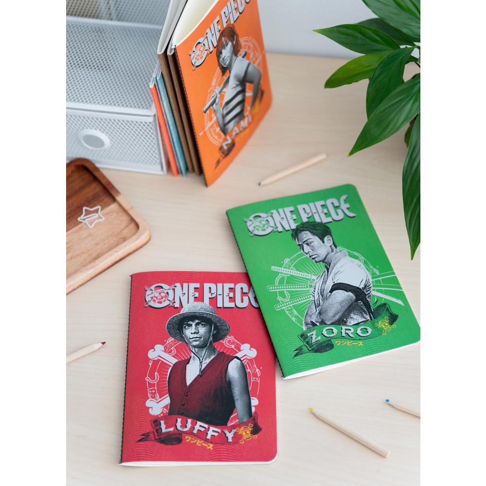 ONE PIECE NETFLIX - 3 Pack of Notebooks - Size A5