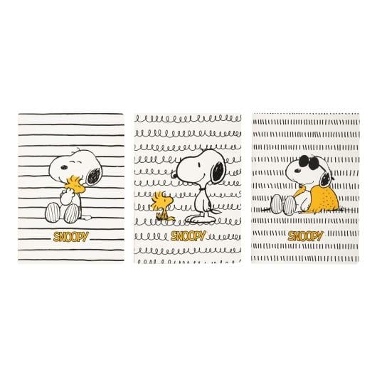 SNOOPY - 3 Pack of Notebooks - Size A5