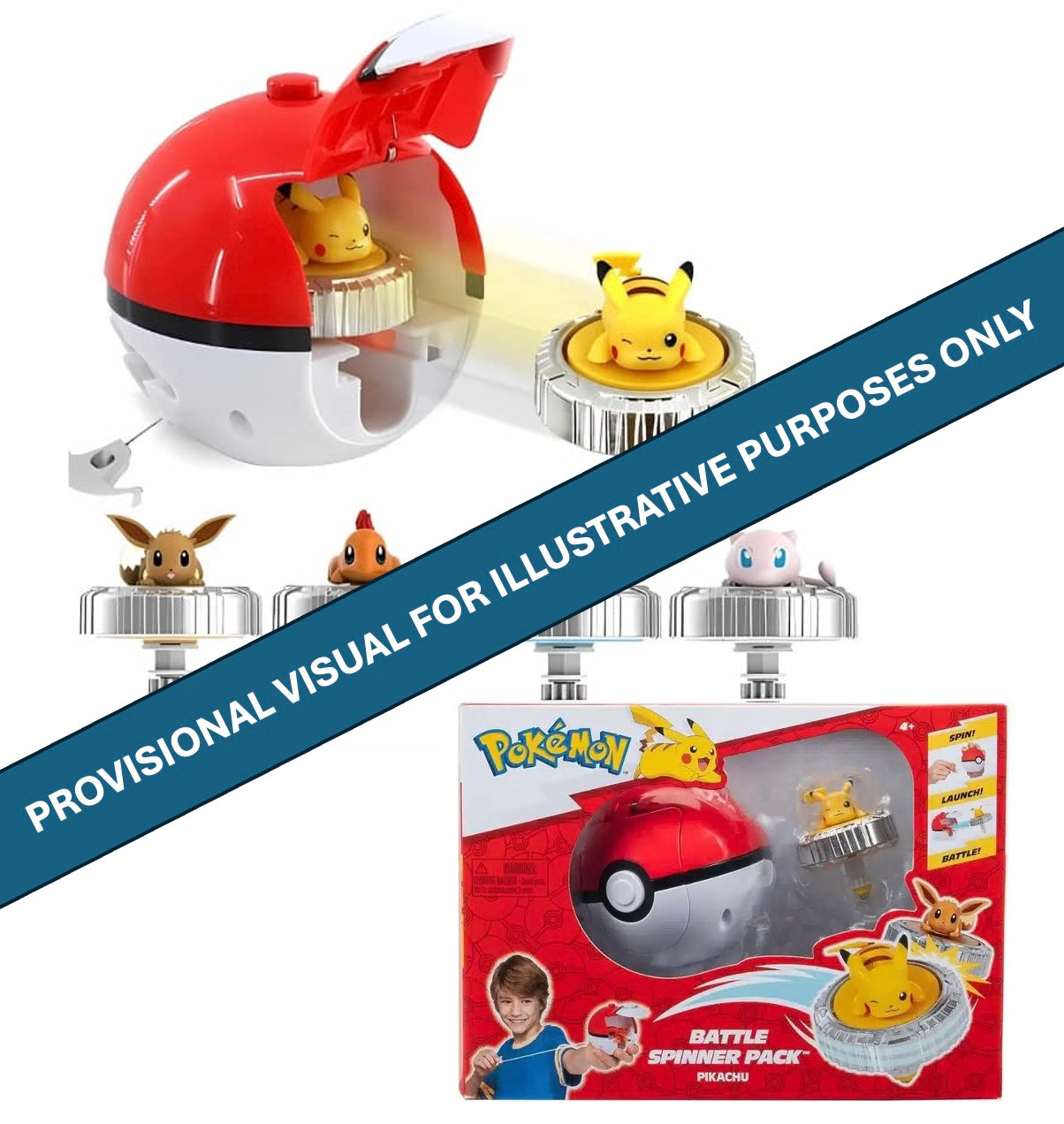 POKEMON - Battle Spinner Pack - Assortment 6 pcs
