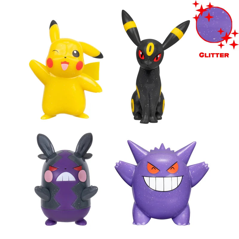 POKEMON - 30th Anniversary - 6 Figures Glitter Set 7.5cm