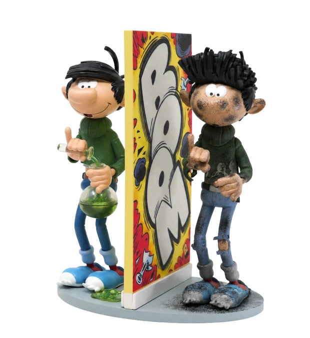 GASTON LAGAFFE - Figurine Resine - Gaston "Explosion" - 18cm