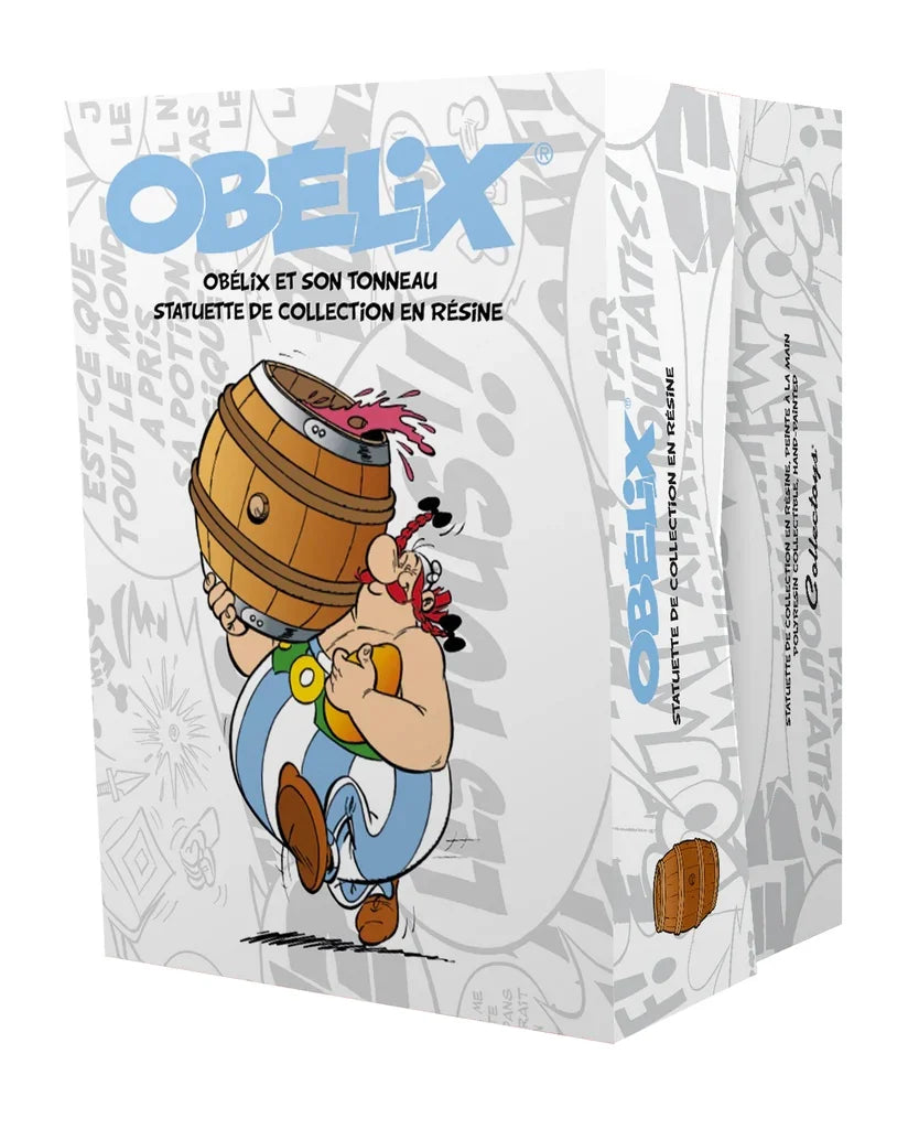ASTERIX & OBLEIX - Obélix loading a barrel - Statue 25cm