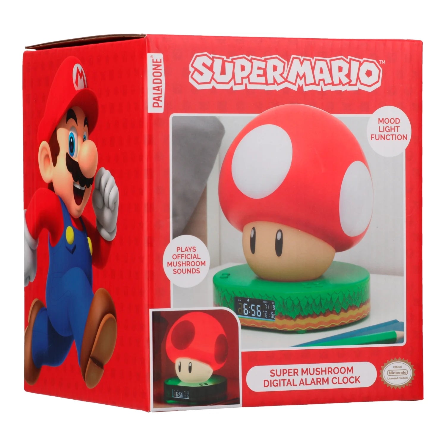 SUPER MARIO - Super Mushroom - Alarm Clock 12cm