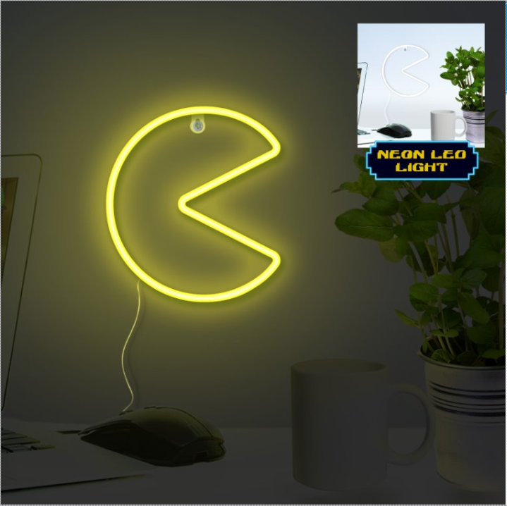 PAC MAN - Pac Man - Wall Mountable LED Neon Light