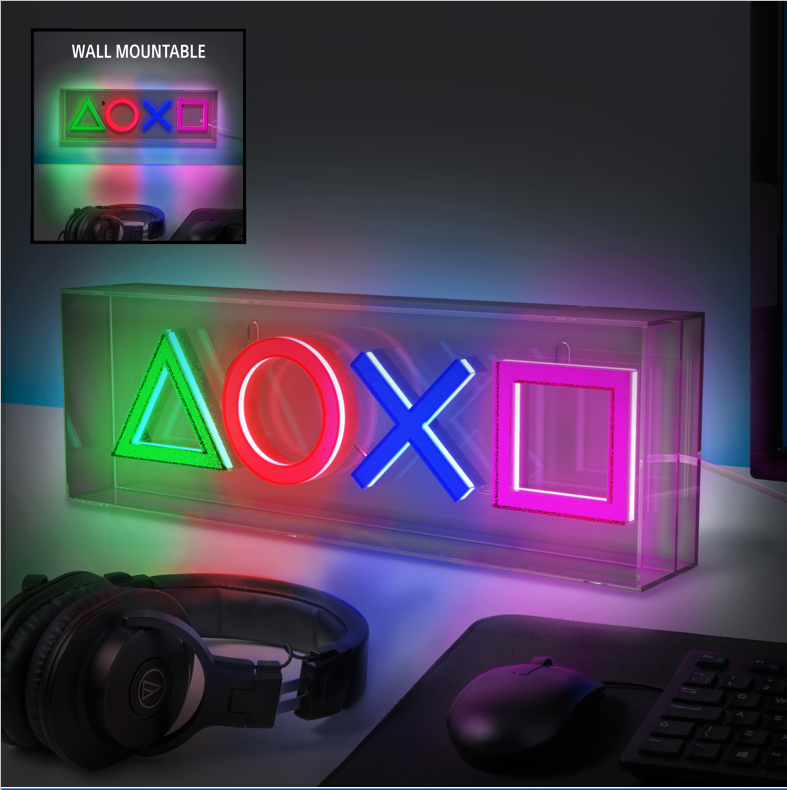 PLAYSTATION - Led-Neonlicht 15,5 x 30,5 cm