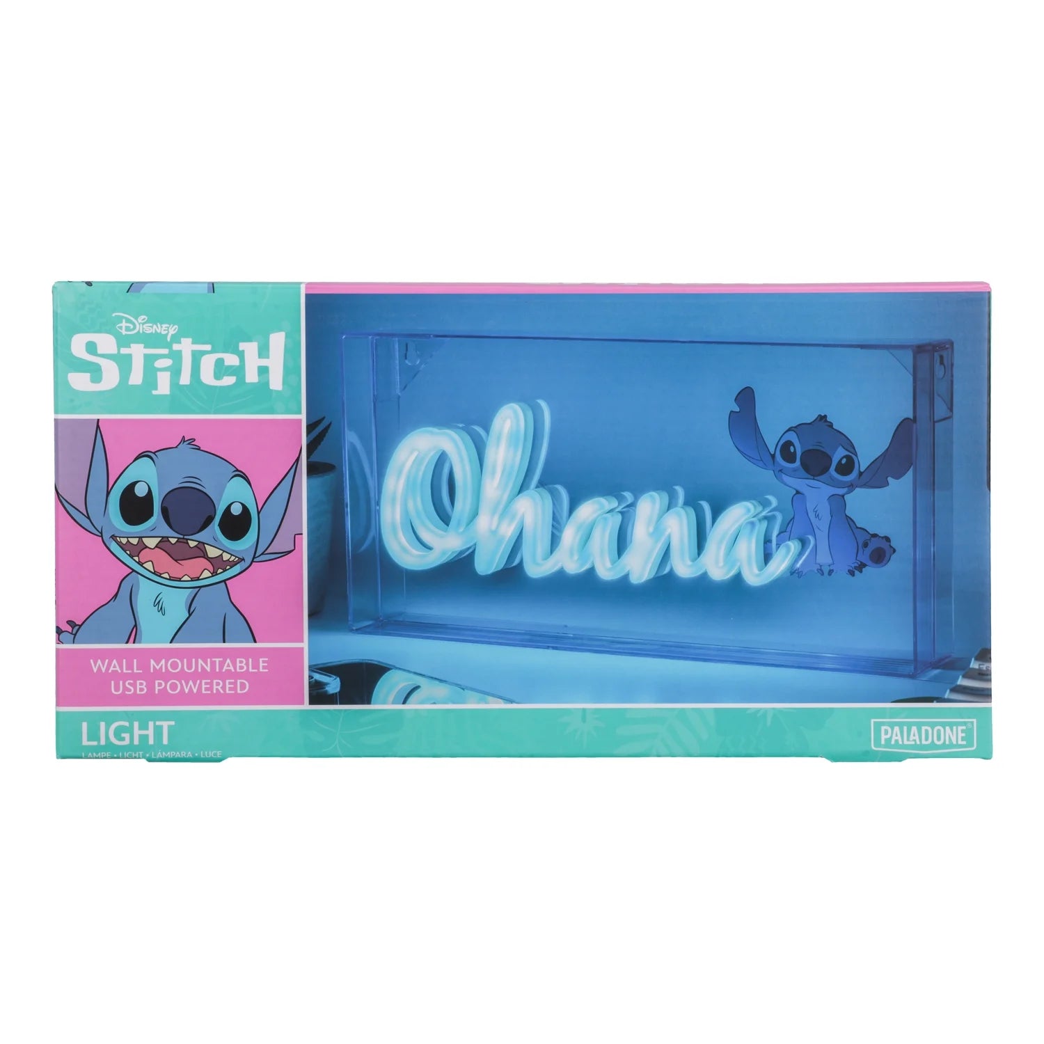LILO &amp; STITCH - Ohana - LED-Neonlicht 15,5 x 30,5 cm