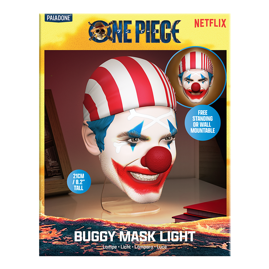 ONE PIECE NETFLIX - Buggy - Mask Lamp 7,4inch