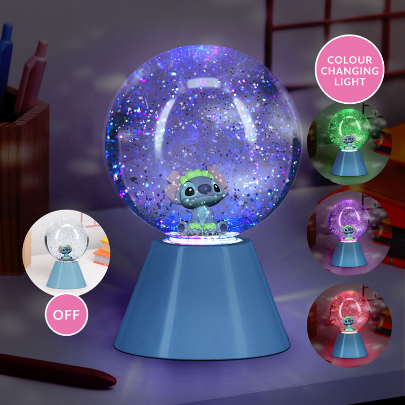 STITCH - Glitter Ball LED Lamp 6,7inch