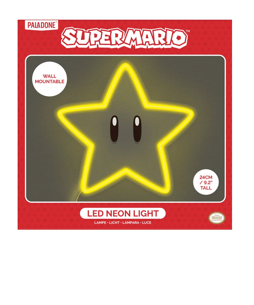SUPER MARIO - Star - Wall Mountable LED Neon Light