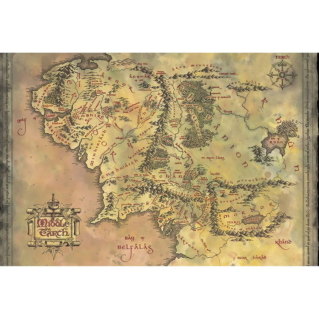 LORD OF THE RINGS - Middle Earth - Poster 61x91cm