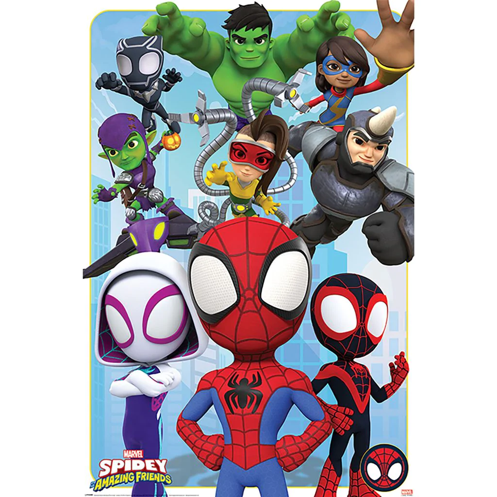 SPIDEY AND HIS AMAZING FRIENDS - Goodies and Baddies - Poster 61x91cm